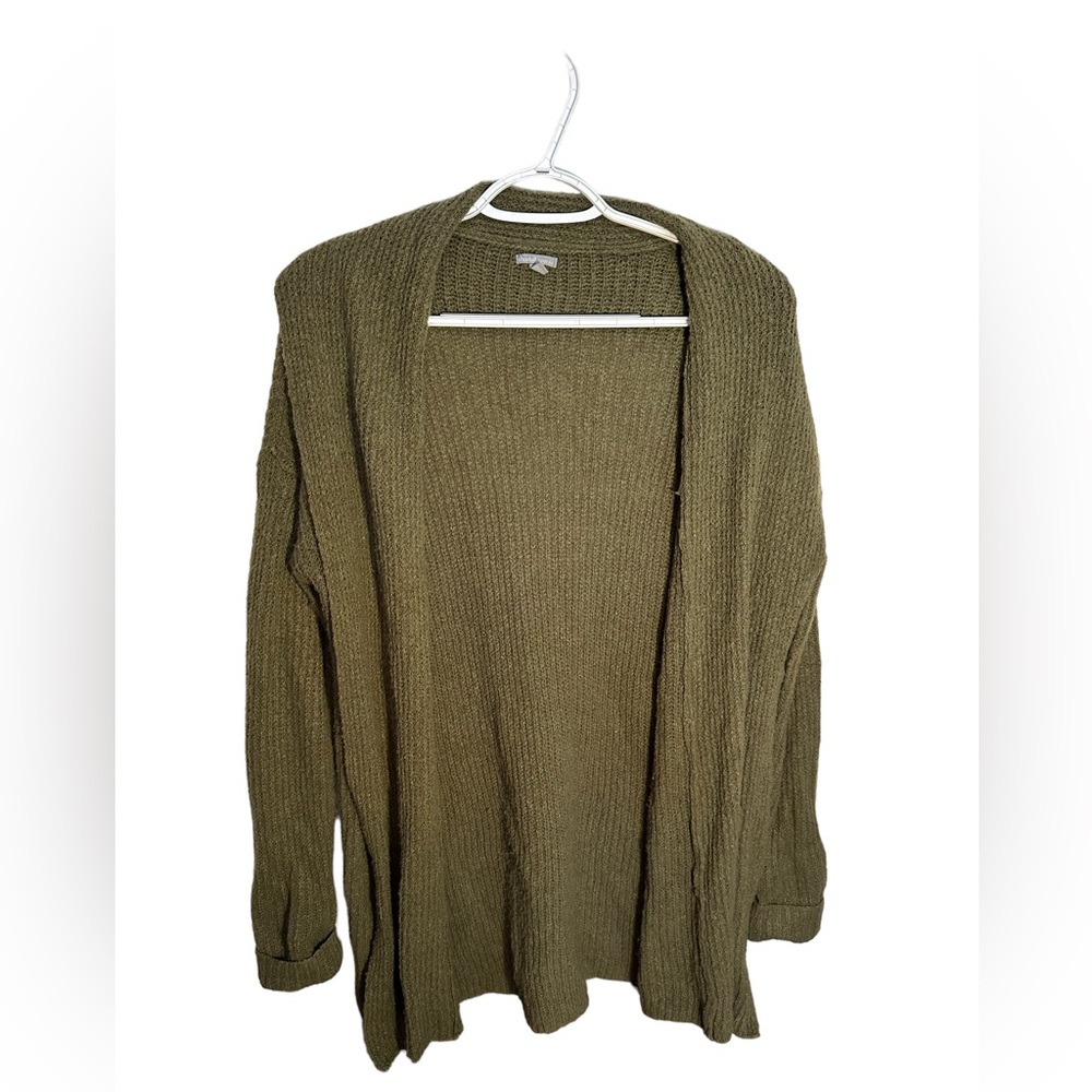 Charlotte Russe Green Woven Cardigan